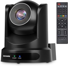 ROCWARE RC20 PTZ Conference Room Camera 10x Optical Zoom USB Webcam with Remote picture