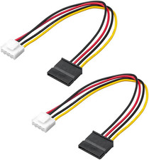 Owltree 2Pack 4 Pin to SATA Female Hard Drive Power Adapter Cable Compatible wit picture