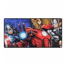 Marvel Avengers Trinity Captain America Iron Man And Thor Mouse Pad Desk Mats picture