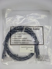 Lot Of 7 Cat6 RJ-45 Patch Cable Gold Plated Plug Booted 550MHz 50u 3 Feet  picture