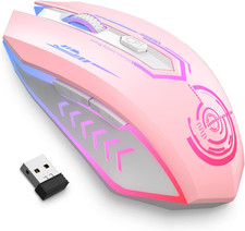 UHURU Gaming Mouse, Wireless Gaming Mouse with 6 Buttons 7 Changeable LED Color picture