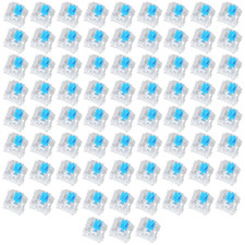 72 Pieces Blue Mechanical Keyboard Switches, 3 Pin Pre-Lubricated Clicky Key Swi picture