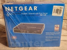 NETGEAR FR114P (4) Port Cable/DSL Router Prosafe Firewall Print Server 10/100 Mb picture