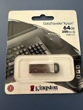 Kingston 64GB DataTraveler Kyson USB 3.2 Gen 1 200MBs Read Metal Flash Drive picture