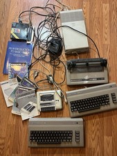 Commodore 64 Computer Lot 1541 Disk Drive C2N Cassette Drive + extras UNTESTED picture
