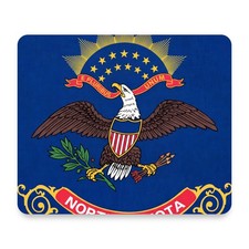 North Dakota State Flag Mouse Pad 9.25x7.75 Non-Slip Desk Mat picture