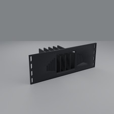 10 Inch Rack Mount 2U SSD Shelf 4 Bay for 2.5in SATA Hard Drive Homelab Black picture