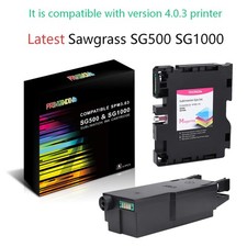 Latest Sawgrass SG500 SG1000 dye Sublimation Ink Cartridges&Waste Ink Collector picture