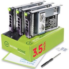WORKDONE 3-Pack - 3.5 inch Hard Drive Caddy with 2.5 inch HDD Adapter - Compa... picture