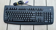 Logitech Deluxe 250 Wired PS/2 Keyboard Black Model Y-SAF76A (Tested & Working) picture