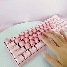 Cute Pink Piglet Keyboard Peripherals Keyboard Creativity 3D Keyboard Xmas Gifts picture