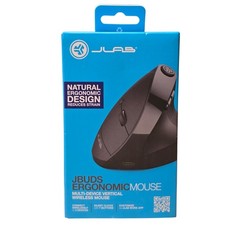 JLab JBuds 2.4G Wireless Bluetooth Vertical Ergonomic Optical Mouse Black Sealed picture