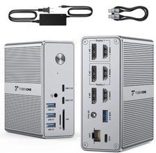 Displaylink Docking Station Triple Monitor With 120w Power Adapter Triple 4k Dis picture