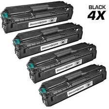 4PK CLT-K504S BLACK Toner Cartridge for Samsung 504 SL-C1860FW CLP-4195 CLX-4195 picture