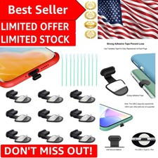 Ultra-Thin USB C-Type Dust Plugs with Strong Adhesive - Mobile Protection picture