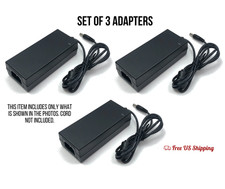 12V 3A AC DC Power Supply Adapter for LED Strips CCTV Monitor No Cord 3-Pack picture