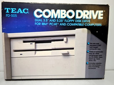 NOS TEAC FD-505 Dual 3.5 & 5.25 Floppy Drive Vintage PC w/ Box + Receipt READ picture