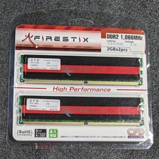 CFD FireStix DDR2 4GB (2x2GB) PC2-8500 Overclocked Used Memory picture