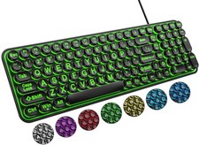 Large Print Backlit Keyboard, Wired USB Lighted Computer Keyboards with 7-Color picture