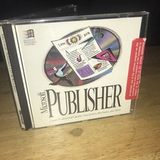 Microsoft Publisher Version 2.0 (1994) Vintage Software Case, Cert. Of Auth Incl picture