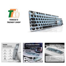 EWEADN TK950 Typewriter Keyboard Wireless Mechanical Keyboard, 104 Keys Aesth... picture