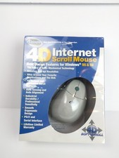 VINTAGE ICONCEPTS 4D INTERNET SCROLL COMPUTER MOUSE NEW IN ORIGINAL BOX picture