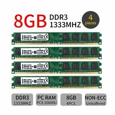 32GB 4x 8GB 4GB DDR3 1333MHz PC3 240pin DIMM Desktop Memory RAM Kingston Lot BT picture