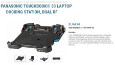 Gamber-Johnson Premium Laptop CF-33 Vehicle Dock dual pass GJ-33-LVD2 7160-0909 picture