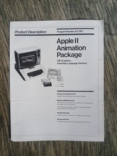 Vintage 2 Page Brochure Apple II Animation Package  picture