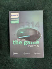 NEW sealed PHILIPS Ambiglow Mouse USB Optical for Laptop 1200 dpi SPK9314 picture