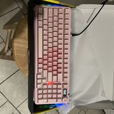 Solakaka A99 Pro Mechanical Keyboard: Mint Marble PBT Keycaps.  picture