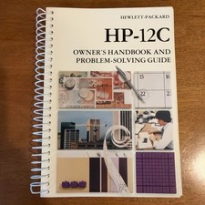 HP-12C  Owners Handbook Problem-Solving Guide Hewlett-Packard Calculator Book picture