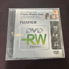 Fujifilm DVD-RW Rewritable Disc 1.4GB 30 Min 1x-2x Speed Sealed Jewel Case picture