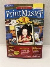 PrintMaster Gold Version 17 20th Ann Broderbund PC Software 2000 NEW SEALED picture