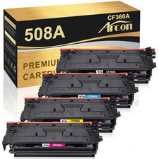 4x Toner CF360A 508A Black Color Set for HP Laserjet Enterprise M553x MFP M577c picture