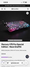 Gravastar Mercury V75 Lite-Transparent Pink Hall Effect Magnetic Switch Keyboard picture