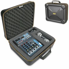 USA GEAR Hard Shell Mixer Case Compatible with Pyle Mixer, Microphones, and More picture