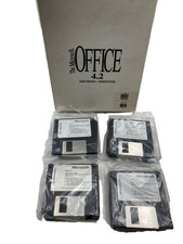The Microsoft Office 4.2 Version Diskette Pak 75233 25 Floppy Disks Sealed picture