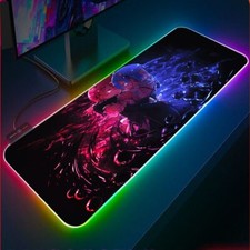 Oversized Anime Waifu RGB Gaming Mouse Mat Mouse Pad Re Zero Desk Mat Rem Ram picture