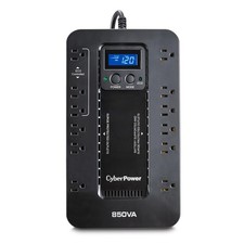 CyberPower EC850LCD Ecologic UPS Battery Backup and Surge 850VA LCD, Black picture