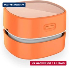 ODISTAR Mini Desktop Vacuum Cleaner for Table Dust (Orange AA Battery) picture