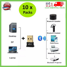 LOT 10 Mini USB Bluetooth Adapter CSR Dual Mode Receiver Windows 10/8/7/XP V5.0 picture