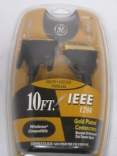 New GE MaxSpeed IEEE 1284 Printer Cable 10 ft DB25M CEN36M Parallel Gold Plated picture