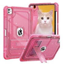 Case for iPad Pro 11 Inch Case M5/M4(2025/2024) Hot Pink Glitter picture