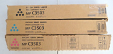 Genuine Ricoh Savin Lanier MP C3503 841813 841815 841816 BMY Print Cartridges picture