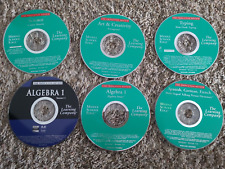 Lot 6 Princeton Review CDs Variety Homeschool Algebra Spanish French typing Art picture