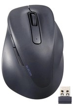 ELECOM EX-G 2.4GHz Silent Medium Wireless Mouse, Black, M-XGM30BBSK picture