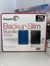 New Seagate 1TB Backup Plus Slim Bundle Portable Storage External Hard Drive picture