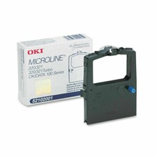 (2) Genuine Okidata Microline 182/184/186/320/321 Ribbons 52102001 picture