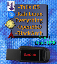 4-in-1 USB Linux Tails OS Kali Everything OpenBSD BlackArch picture